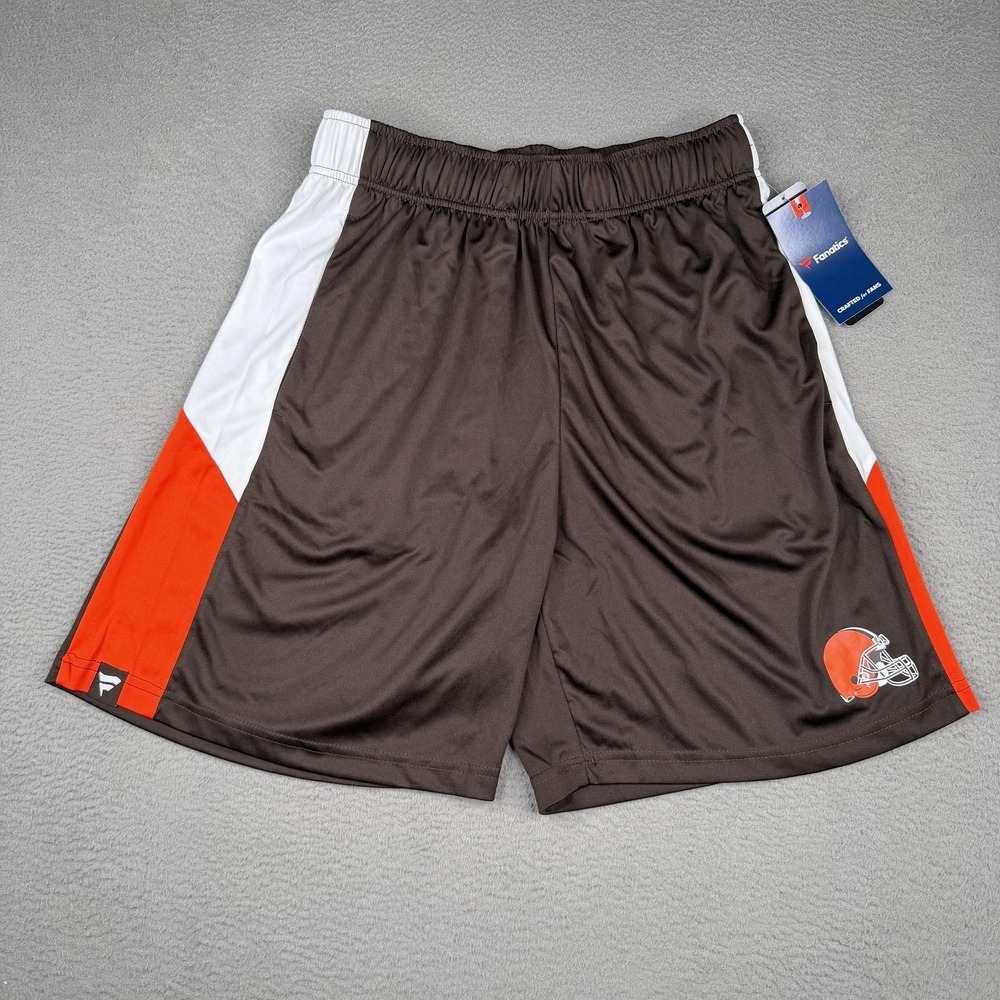 Cleveland Browns Shorts Mens Small Brown NFL Football Basketball Gym Athletic